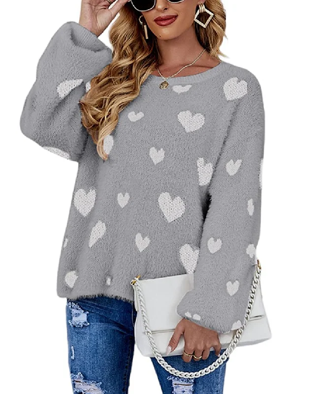 Cercei Studio Sweater Herringbone Houndstooth Plaid