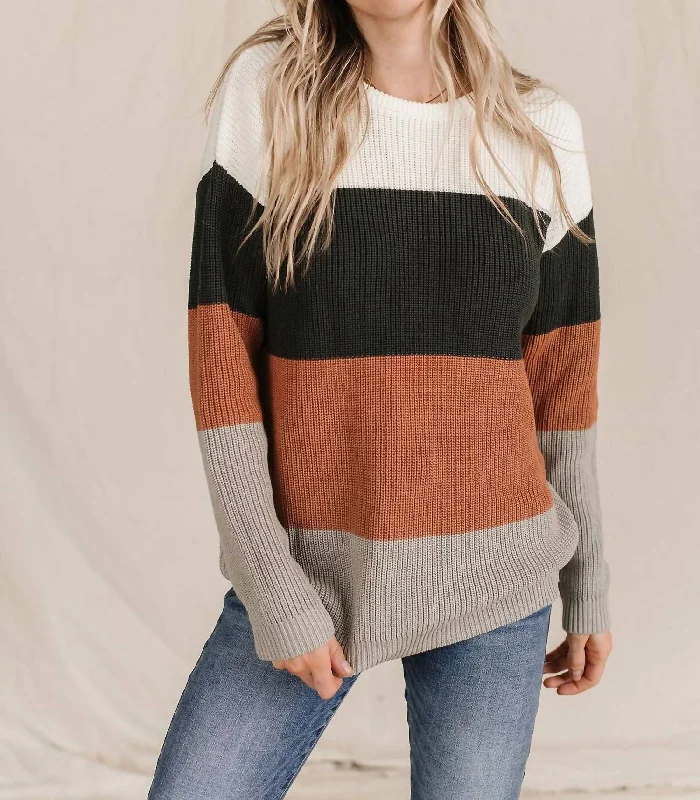 The Paige Sweater In Auburn Oversized Loose Flowy