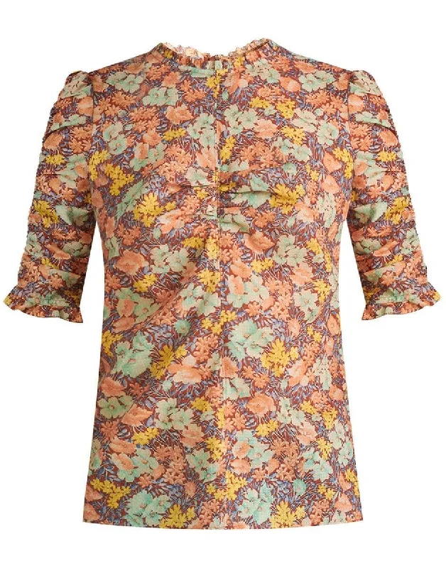 Natuka Floral Blouse Romantic Lace Blouse