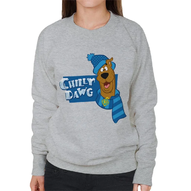 Scooby Doo Christmas Chilly Dawg Women's Sweatshirt Hoodie with Zipper Versatile Modern