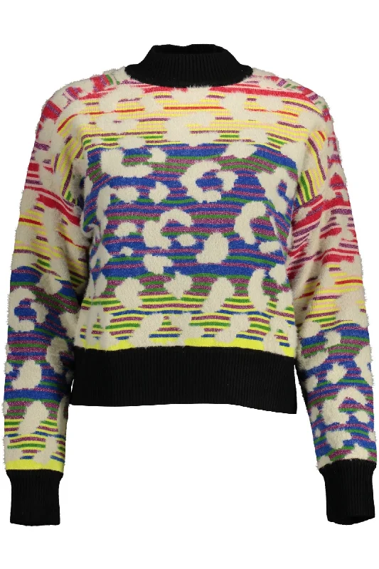 Desigual Chic  Contrasting Details Women's Sweater Sweater Knitwear Pullover