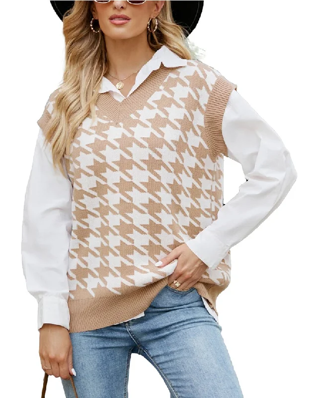 Cercei Studio V-Neck Sweater Embroidered Appliqued Beaded