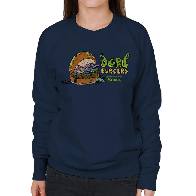 Shrek Ogres Burgers Women's Sweatshirt Hoodie with Hem Patch Decorative Personalized