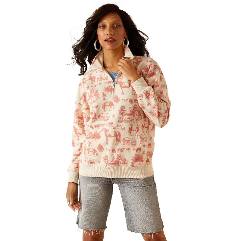 Ranger 1/2 Zip Sweatshirt Hoodie with Hem Ribbing Snug Secure