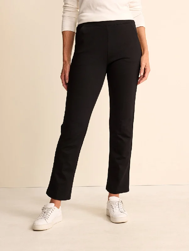 Moda Straight Leg Short Length Pant Fashionable Tapered Leg Pants