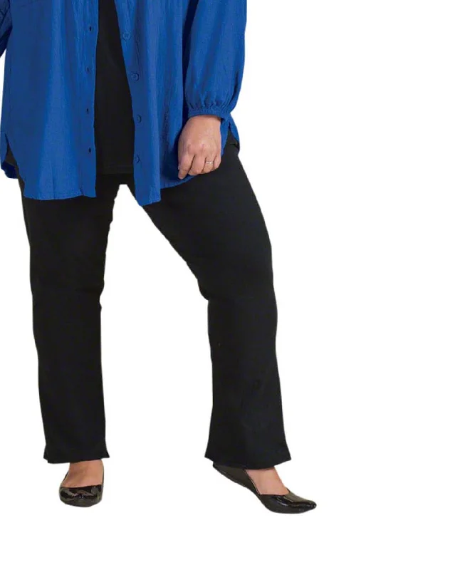 On The Plus Side Cotton Lycra Plus Size Anywhere Pants Fashionable Track Pants