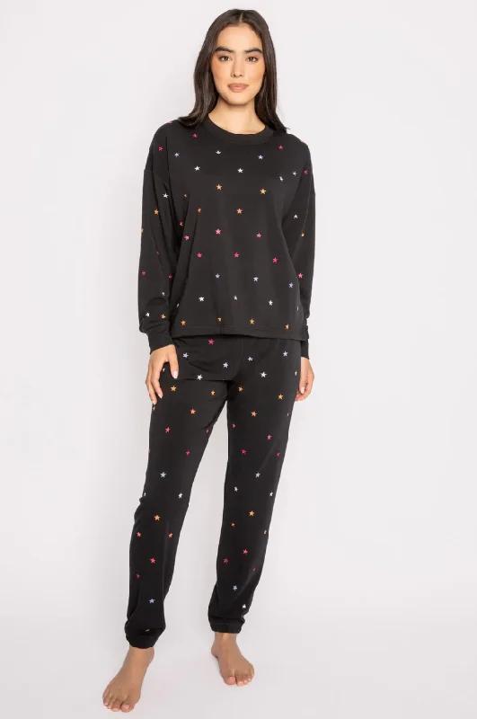 Retro Rockies Lounge Pants Trendy Wide-Legged Trousers