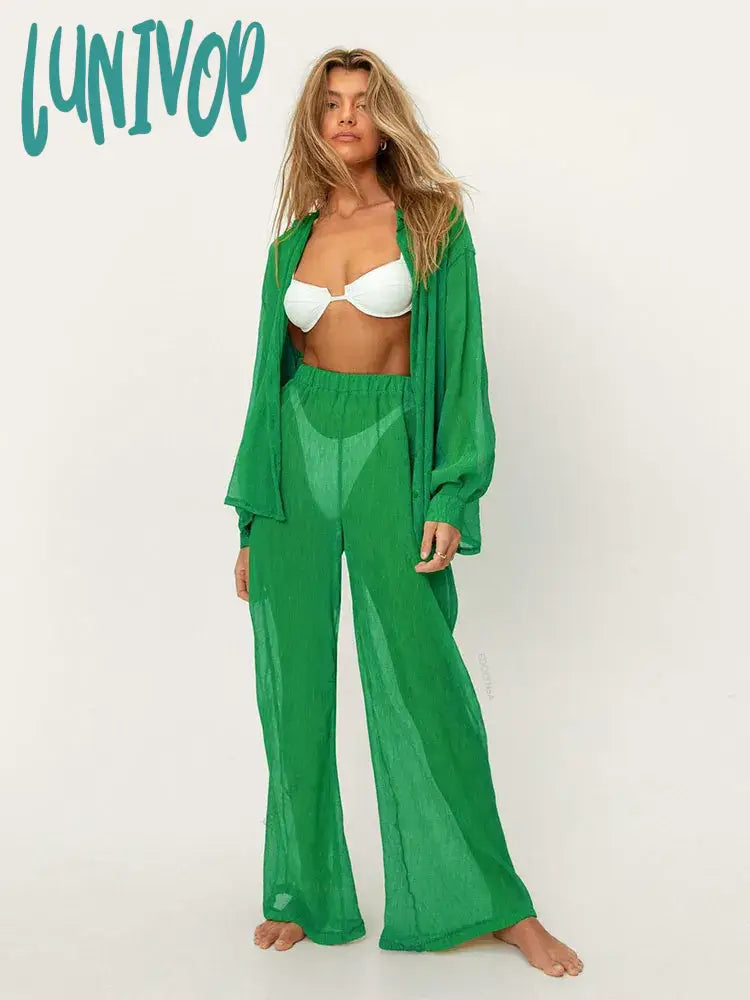 Lunivop Sexy 2 pcs Solid Color Tops Pants Suit Casual Autumn Clothes Woman Long Sleeves Top Bottoms Full Length Pants Beach Wear Trendy Work Pants Lunivop Sexy 2 pcs Solid Color Tops Pants Suit Casual Autumn Clothes Woman Long Sleeves Top Bottoms Full Length Pants Beach Wear Trendy Work Pants