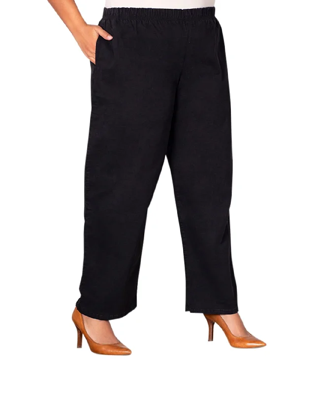 On The Plus Side Wide Leg Stretch Cotton Twill Plus Size Pants Classic Stretch Pants On The Plus Side Wide Leg Stretch Cotton Twill Plus Size Pants Classic Stretch Pants