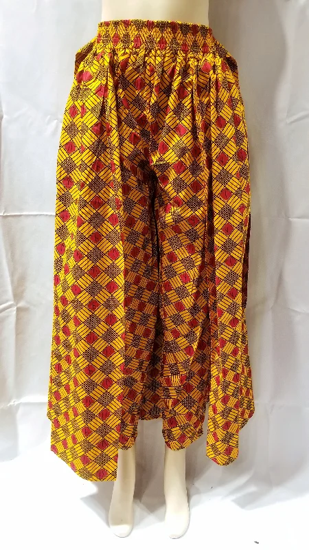 Ankara Pants Skirt Elegant Wool Trousers