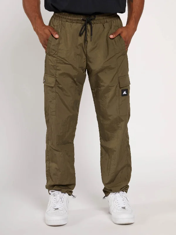 Cargo Pant - Olive Trendy Wide-Legged Trousers