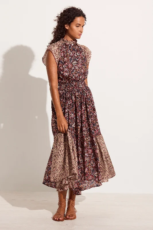 CHUFY Cairo silk maxi dress - FINAL SALE Elegant Sleeveless Maxi Dress