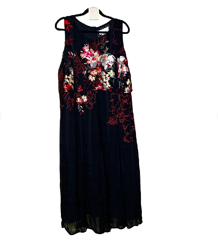 embroidered maxi dress - 24w Comfortable T-Shirt Maxi Dress
