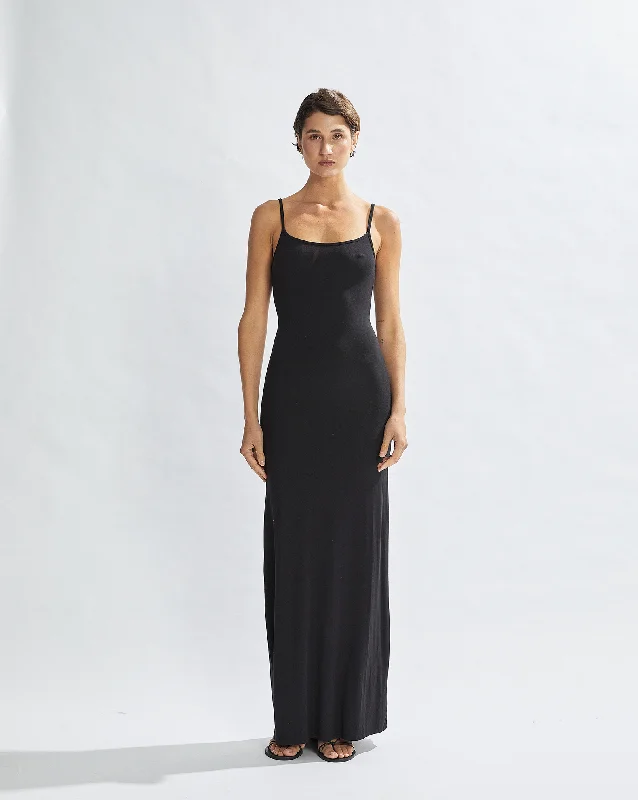 Dylan Maxi Dress Black Comfortable Flowy Maxi Dress