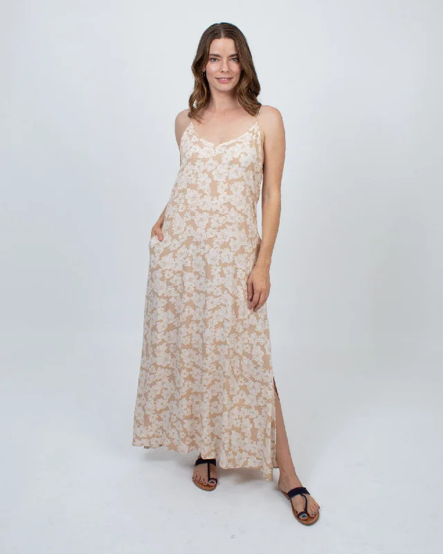 Floral Maxi Dress Comfortable Ruffle Hem Maxi Dress