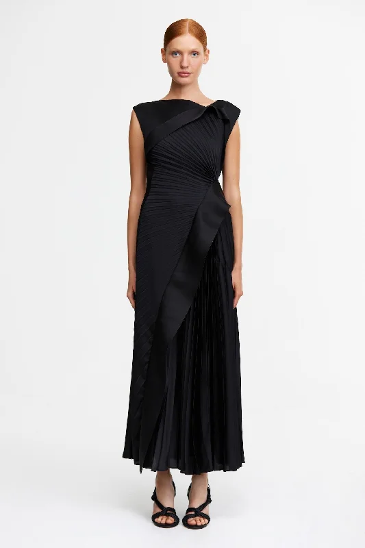 PITHILL MAXI DRESS Fashionable Chiffon Tiered Maxi Dress