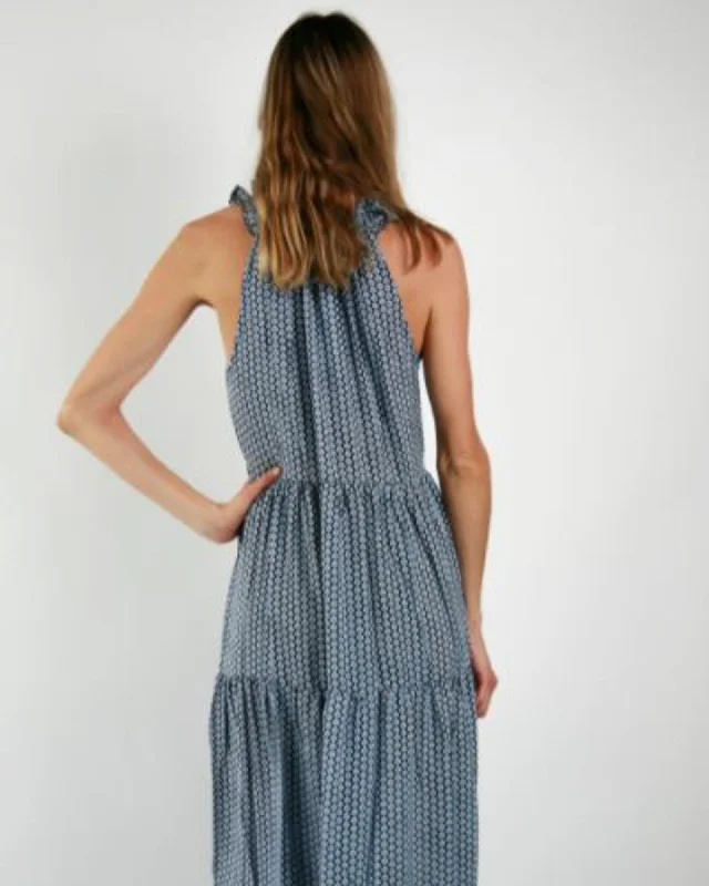 "The Olly" Printed Maxi Dress Stylish One-Shoulder Maxi Dress