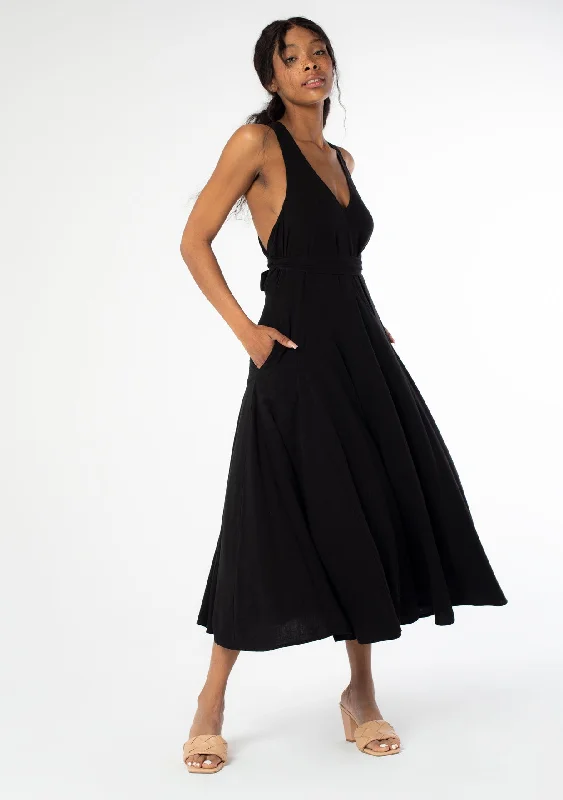 Paths Cross Maxi Dress Chic Sleeveless Maxi Dress