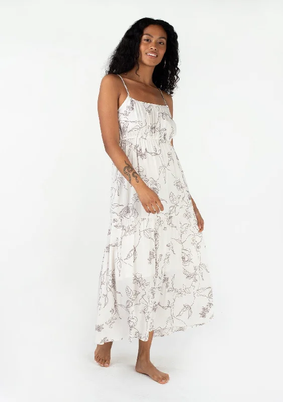 Sylvia Maxi Dress Cozy Cold-Shoulder Maxi Dress