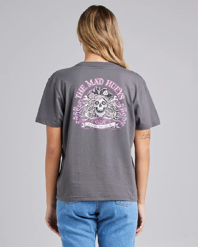 The Mad Hueys A Pirates Life Womens Tee Welt Pockets Slit Pockets