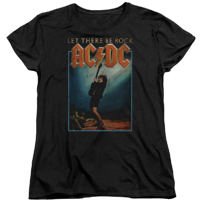 AC/DC Let There Be Rock - Women's T-Shirt Graphic Embroidered Appliqued