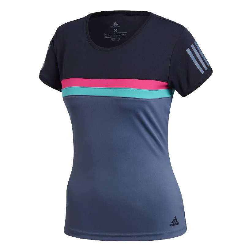 adidas Womens Club Tennis T-Shirt Satin Fabric Silk Fabric Chiffon Fabric