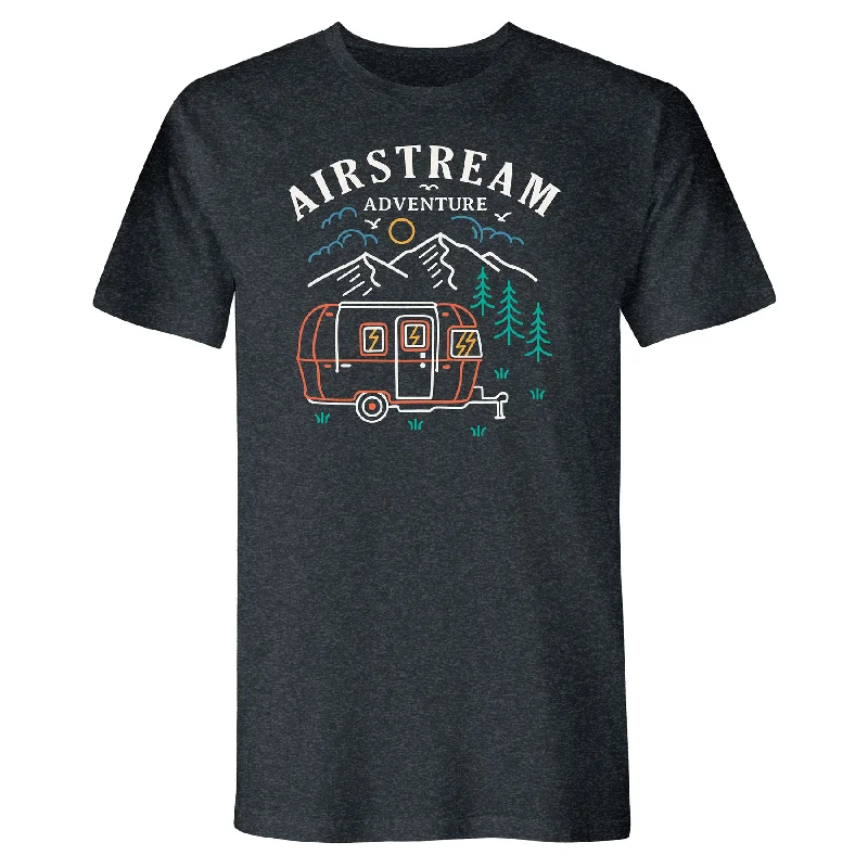 Airstream Adventure Pop Color Outline T-Shirt Elegant Classic Vintage
