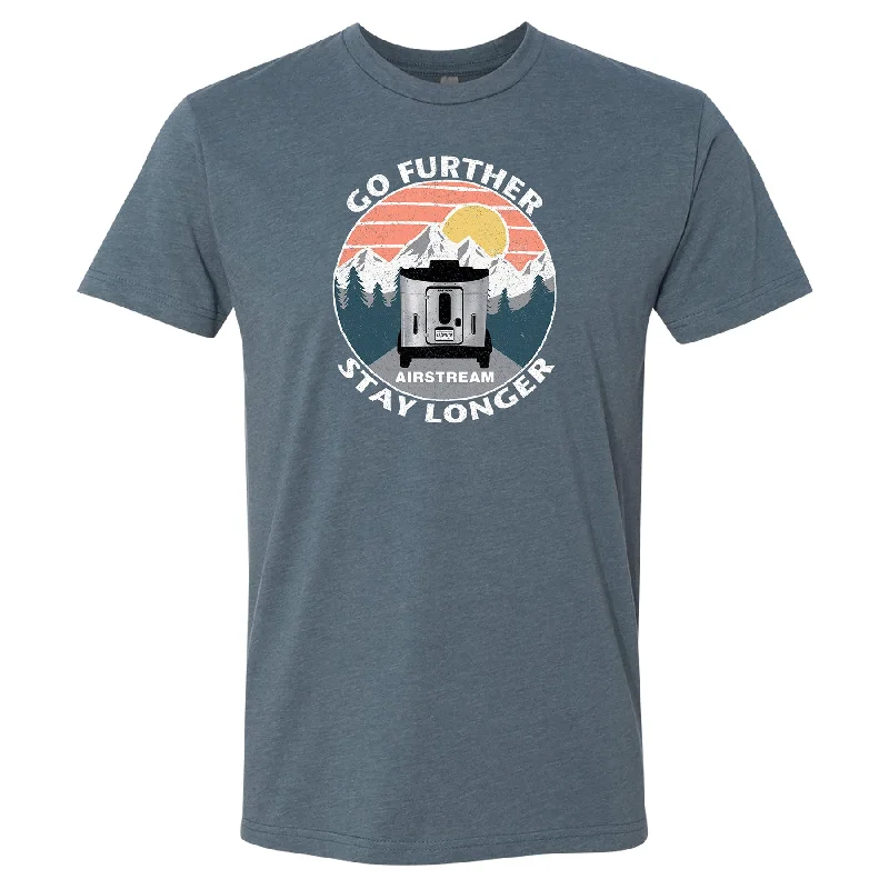 Airstream Basecamp Go Further. Stay Longer. T-Shirt Thin T-Shirt Open Front Quick Dry