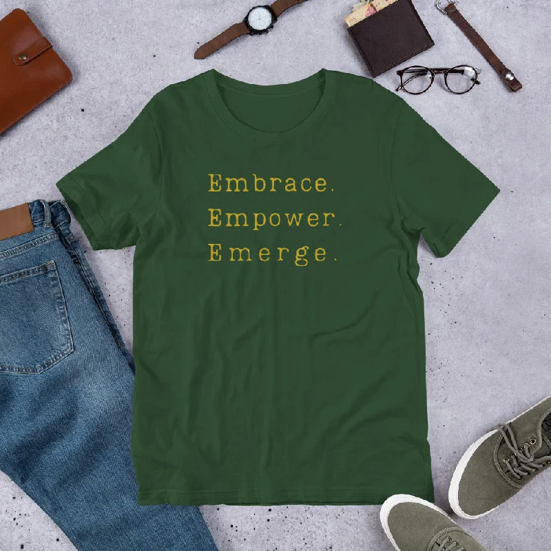 Emerge Short-Sleeve Unisex T-Shirt Print Jacquard Patchwork