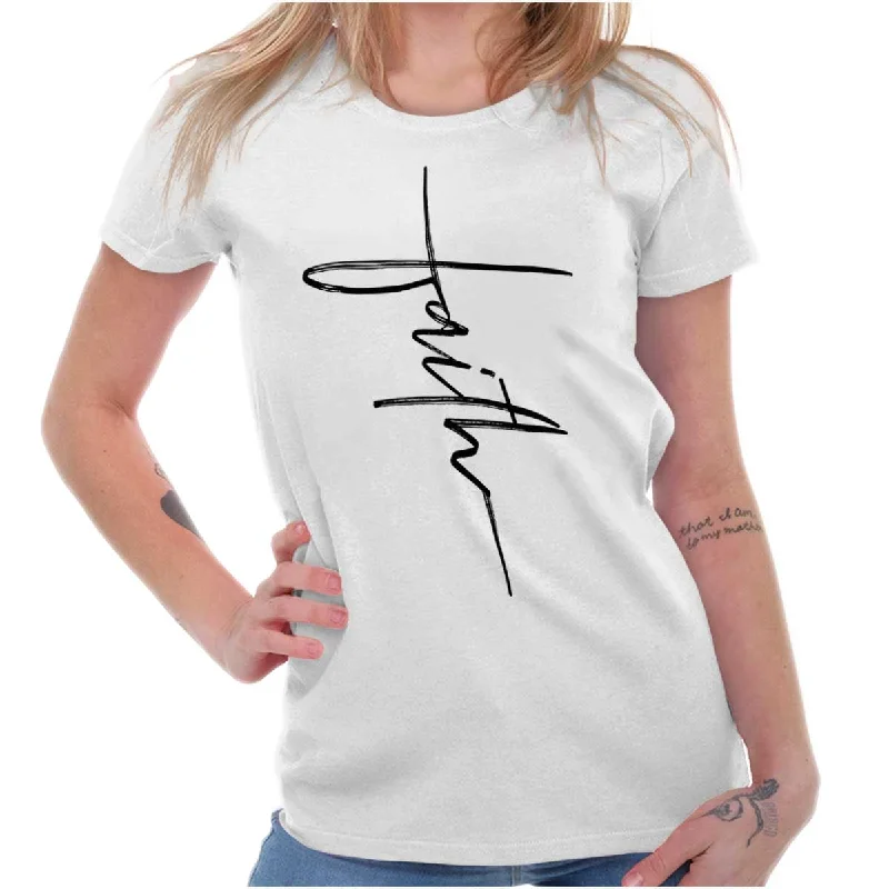 Faith Fashion Ladies T Shirt Layered Multi-layer Single Layer