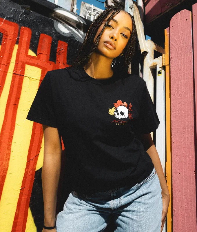 Geisha Shame 2.0 Womens Tee Lace Blend Ribbed Blend Corduroy Blend