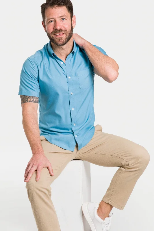 Tropic Oceans Short Sleeve Shirt Elegant Classic Vintage