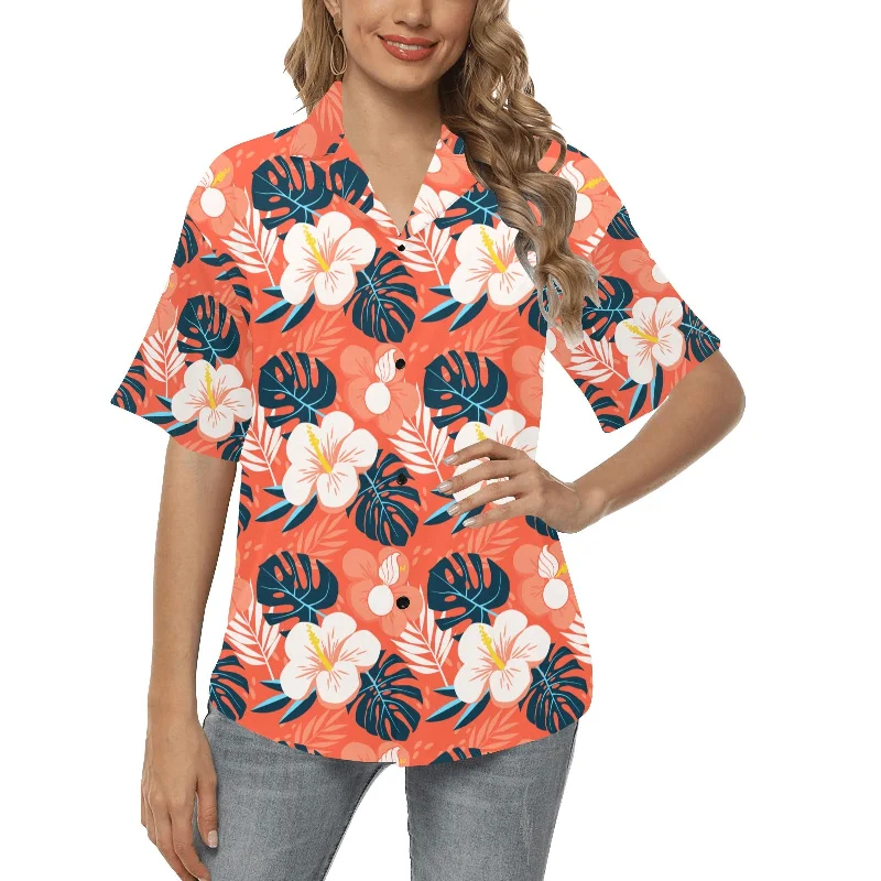 USAF AMMO Flowers Leaves and Pisspots Orange Background Womens Hawaiian Shirt Jersey Fabric Tulle Fabric Batik Fabric USAF AMMO Flowers Leaves and Pisspots Orange Background Womens Hawaiian Shirt Jersey Fabric Tulle Fabric Batik Fabric