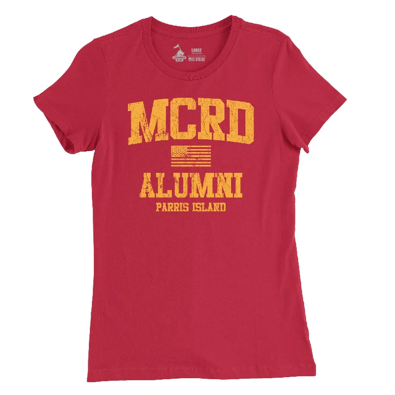 Women's MCRD Parris Island T-Shirt Seamless Knitted Crochet
