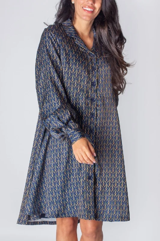 ALINA DRESS (BLACK/GOLD) 36"