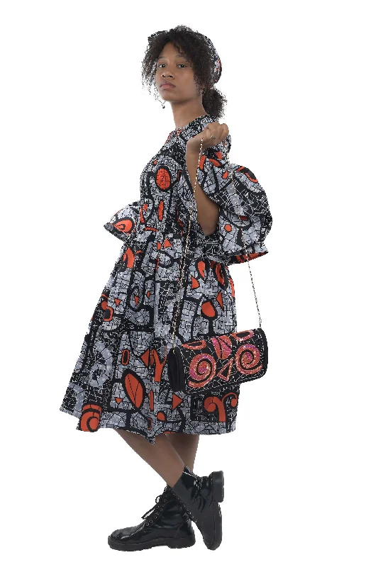 Ankara Short Smocked Dress