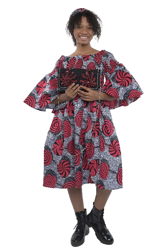 Ankara Short Smocked Dress