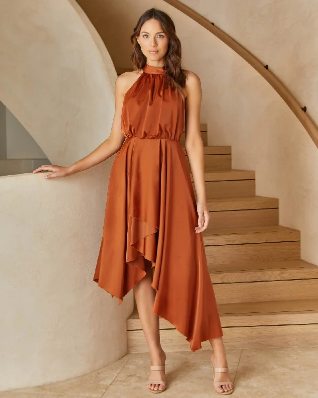 Kat Dress - Rust
