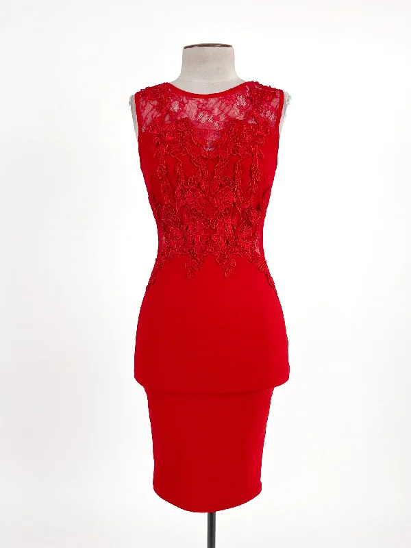 Lipsy London | Red Cocktail Dress | Size 6