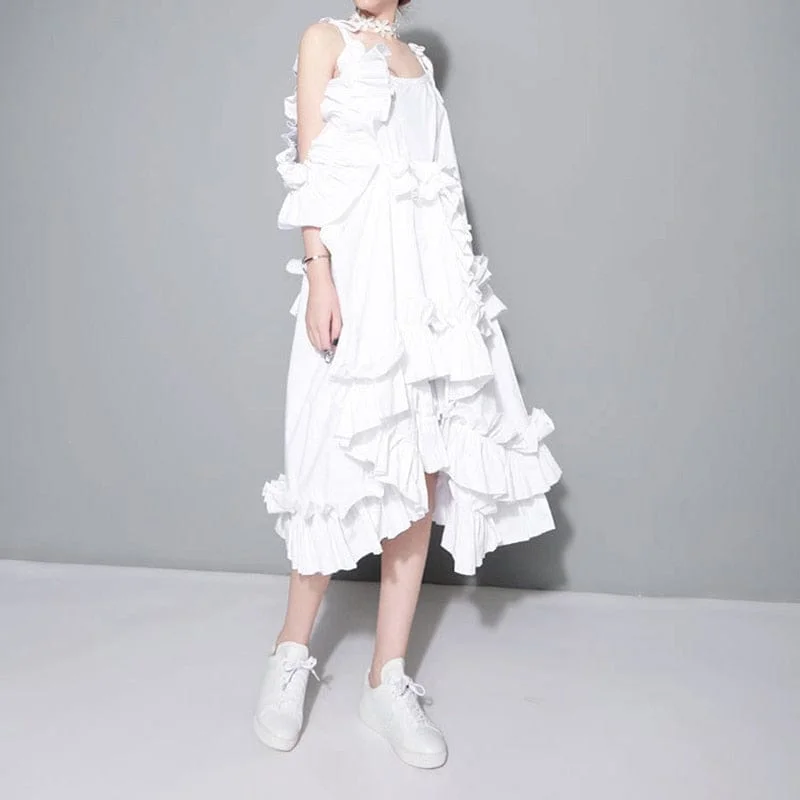Multilayer Ruffled Loose Dress | Millennials