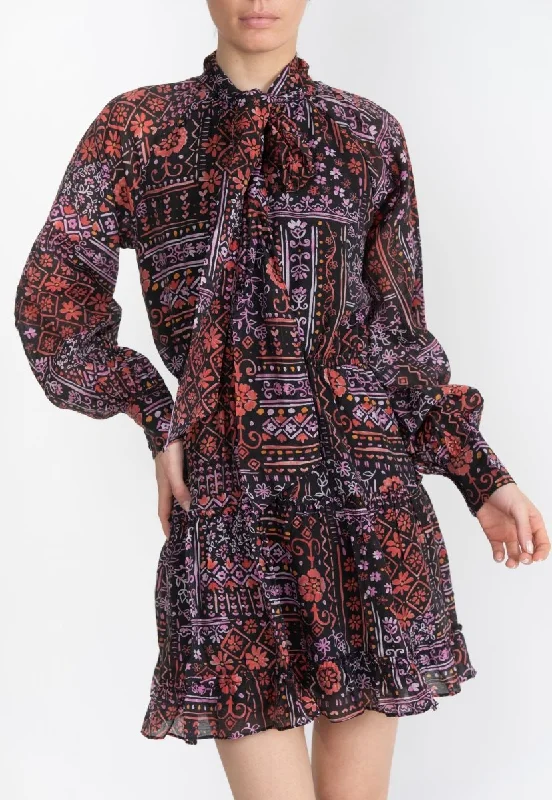 NOVA DRESS (Red/Purple)