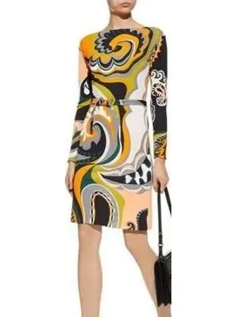 Paisley Abstract Printed Sheath Dress