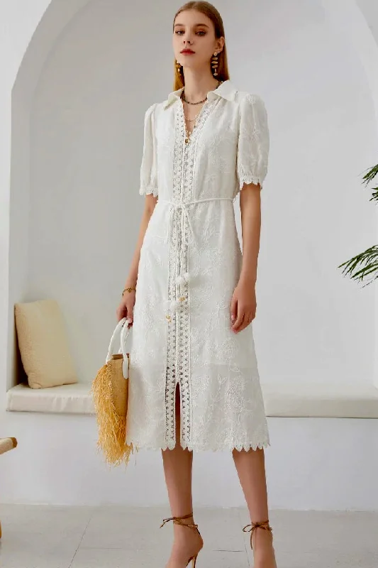 Raina Lace Dress - White