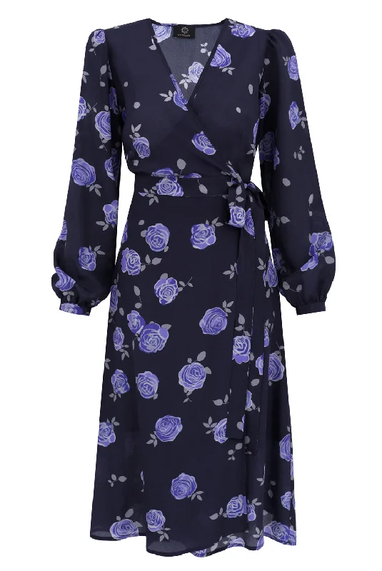 Roses Silk Envelope Dress