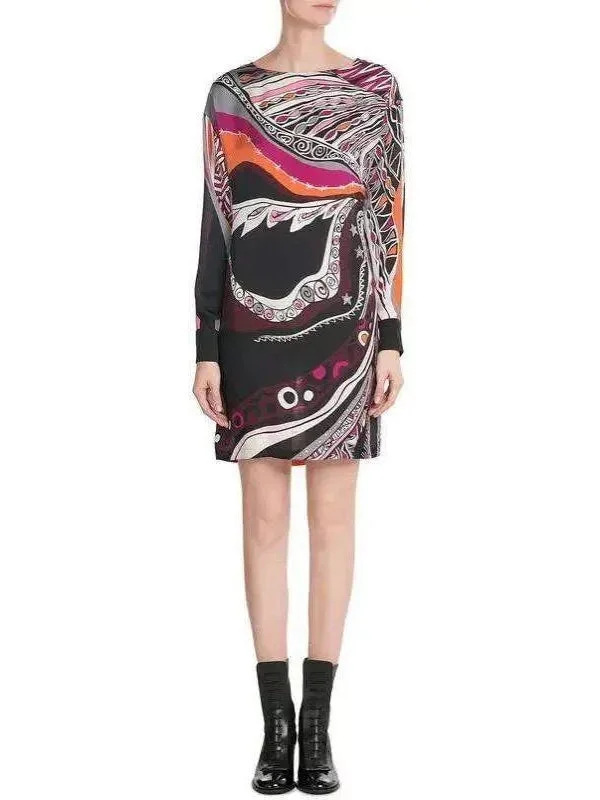 Sagittarius Printed Cocoon Dress