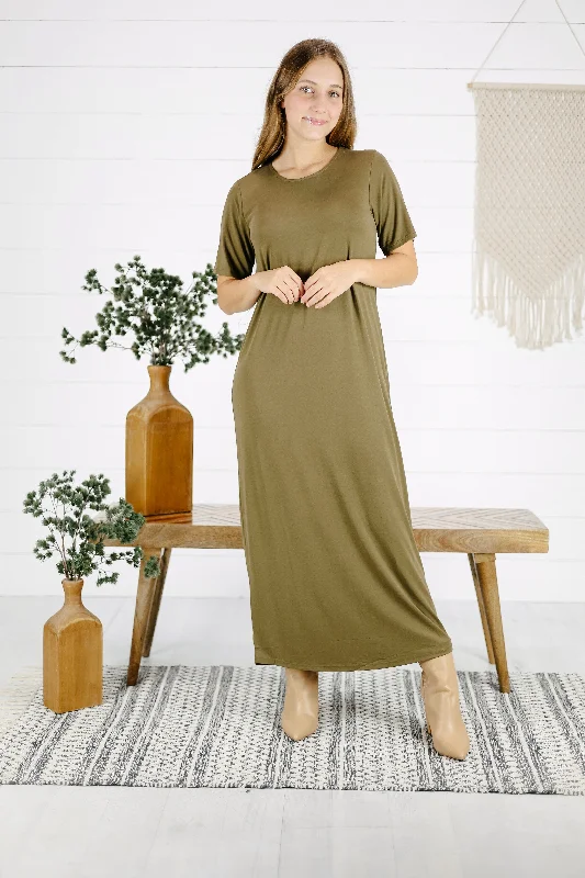 Sera Dress - Dusty Olive