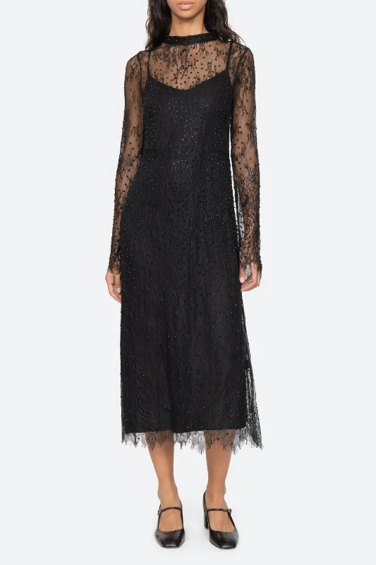 Seraphina Lace Dress | Black