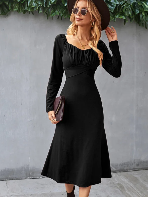 Blue Zone Planet |  Solid Knit Raglan Sleeve Dress
