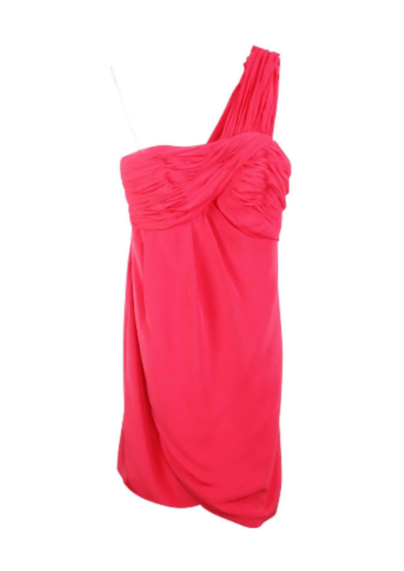RED GATHERED MINI DRESS Classic Shift Mini Dress