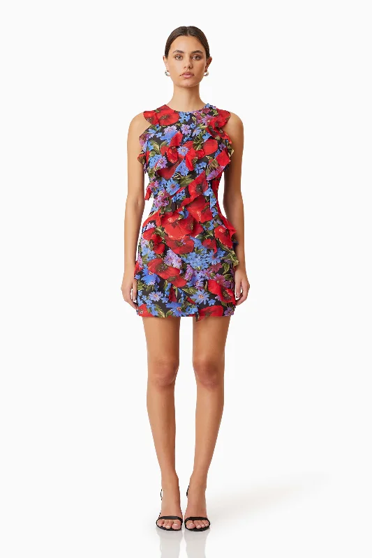 Elliatt Thea Mini Dress - Multi Trendy Bodycon Mini Dress